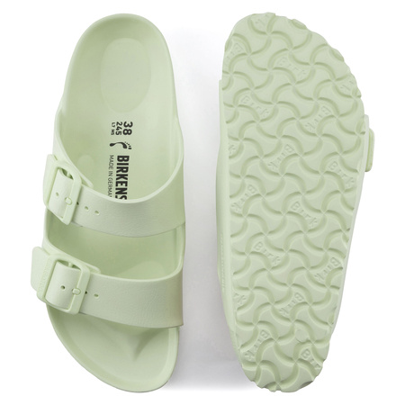 Klapki Birkenstock damskie Arizona Essentials EVA Narrow Faded Lime na wąską stopę piankowe (1024691)