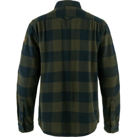 Koszula z długim rękawem męska Fjällräven Övik Heavy Flannel Shirt M Deep Forest-Dark Navy (F82978-662-555)