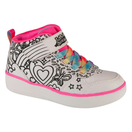 Skechers Sport Court 92 - Color Me Kicks 302213L-WMLT Białe 27 (302213L-WMLT)