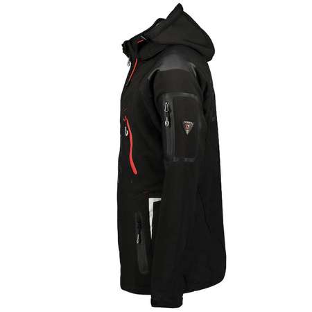 Kurtka męska czarna Softshell Geographical Norway Techno (WU6068-GN-BLACK)