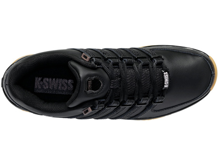 Sneakersy męskie K-Swiss Rinzler skórzane buty sportowe czarne (01235-050-M)