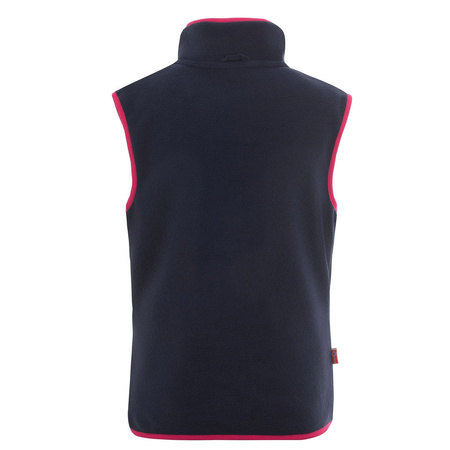 Kamizelka polarowa dziecięca dla chłopca/dziewczynki Trollkids Kids Arendal Vest navy/pink (134-114)