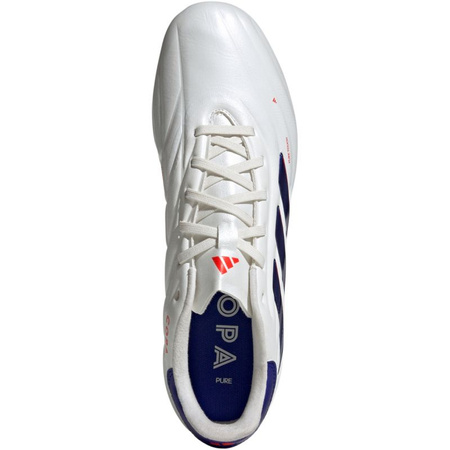 Wyprzedaż - Buty piłkarskie męskie adidas Copa Pure 2 Pro FG M białe/niebieskie (IG6405)