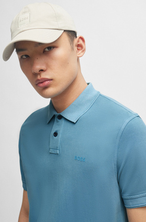 Koszulka Polo męska BOSS Prime Open Blue regular fit niebieska (50507813-486)