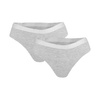 Majtki damskie stringi 4F F026 chłodny jasny szary melanż (4FWMM00UPTSF026 27M)