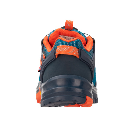 Wodoodporne buty turystyczne dziecięce dla chłopca/dziewczynki Trollkids Kids Gjende Hiker Low atlantic blue/dark navy/glow orange (662-197)