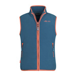 Kamizelka polarowa dziecięca dla chłopca/dziewczynki Trollkids Kids Arendal Vest atlantic blue/glow orange (134-197)