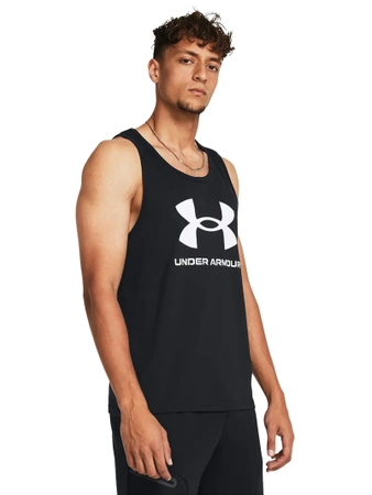 Koszulka bez rękawów męska UNDER ARMOUR treningowa czarna (57716/1382883-001)