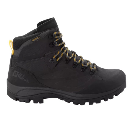 Wyprzedaż - Buty trekkingowe męskie Jack Wolfskin REBELLION TEXAPORE MID M phantom / burly yellow XT (4051171_6357)