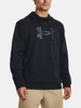 Wyprzedaż - Bluza sportowa męska Under Armour UA Armour Fleece Big Logo HD z kapturem czarna (1379743-001)