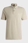 Koszulka Polo męska BOSS Passertip Light Beige slim fit beżowa (50507699-271)