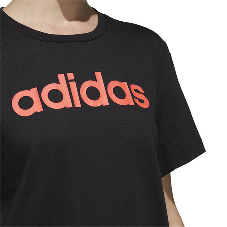 Koszulka damska adidas Essentials Linear Loose Tee czarna (GL6333)