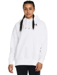 Bluza damska UNDER ARMOUR Essential Fleece Oversized z kapturem biała (1379495-100)