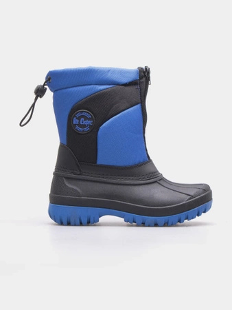 Wyprzedaż - Śniegowce dziecięce Lee Cooper buty zimowe dla dzieci czarne/niebieskie (LCJ-23-44-1990K)