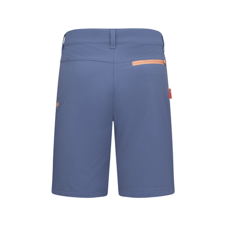 Szorty softshellowe dziecięce dla chłopca/dziewczynki Trollkids Kids Haugesund Shorts lotus blue/dahlia (330-185)