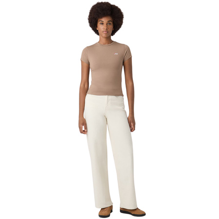 Koszulka damska Fila Trivero beżowa (FAW1205 70008)