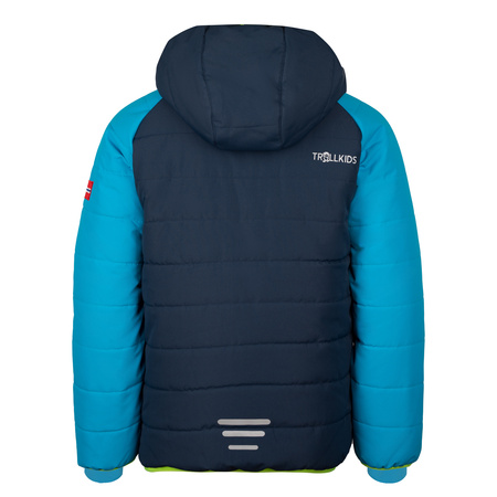 Kurtka zimowa dziecięca Trollkids Kids Hafjell Snow Jacket PRO z kapturem niebieska/granatowa (514-180)