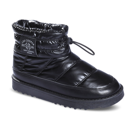Śniegowce damskie Smartstep Lee Cooper Black  buty na zimę ocieplane czarne (LCJ-23-44-1967LA)