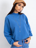 Wyprzedaż - Niebieska bawełniana bluza basic (RV-BL-5185.73P)