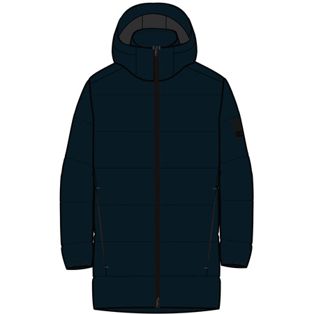Wyprzedaż - Kurtka przejściowa męska Jack Wolfskin Deutzer Long JKT wodoodporna granatowa (1207451_1010)