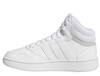 Wyprzedaż - Buty sportowe wysokie damskie młodzieżowe Adidas Hoops Mid 3.0 K białe (GW0401)
