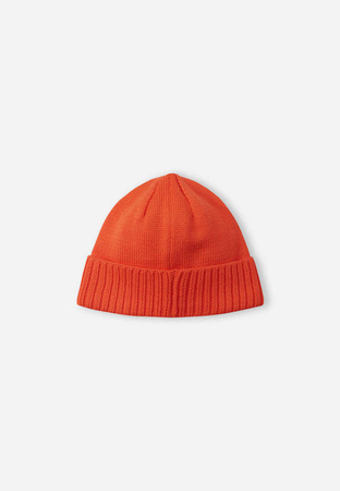 Czapka zimowa dziecięca Reima Beanie Kalotti Red Orange Junior z certyfikowanej wełny pomarańczowa (5300232A-2820)