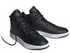 Buty zimowe męskie HOOPS 3.0 MID WTR CBLACK/CBLACK/FTWWHT ocieplane syntetycznym futerkiem za kostkę czarne (GZ6679)