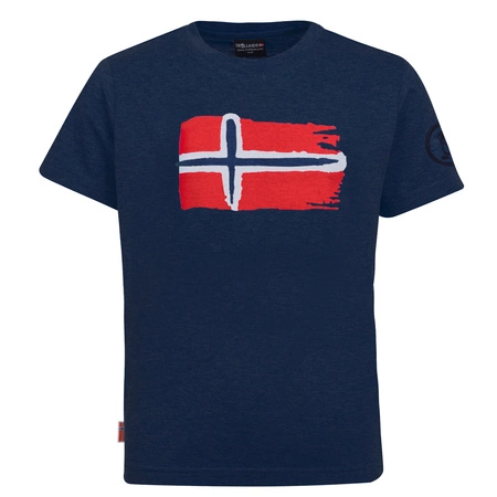 Koszulka szybkoschnąca z filtrem UPF30+ dziecięca dla chłopca/dziewczynki Trollkids Kids Oslo T navy (113-110)