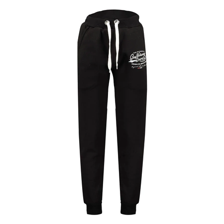 Wyprzedaż - Spodnie dresowe męskie Geographical Norway Merci EO/PR 100 B67 czarne (WU8129-GNO-BLACK)