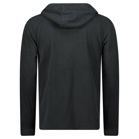 Bluza polarowa męska Geographical Norway UNICIA  MEN 224 regularny krój z kapturem czarna (WX3713H/GN/WY9245H/GN) 