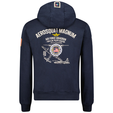 Bluza sportowa męska Geographical Norway Faero Men 100 z kapturem sportowa granatowa (WW5416H-GN-NAVY)