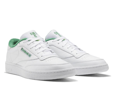 Buty sportowe damskie/męskie REEBOK CLUB C 85 klasyczne sneakersy całoroczne białe (IE9387)