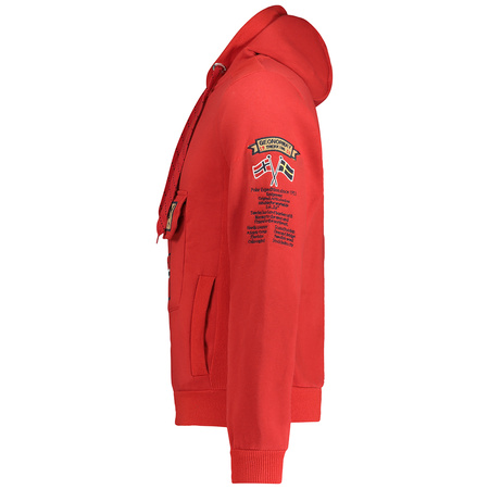 Bluza z kapturem męska Geographical Norway Gymclass EO DB MEN 100 czerwona (WU6618H/GNO/Red)