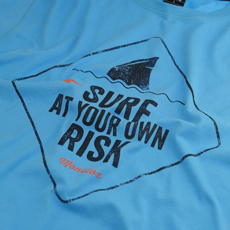 Koszulka Męskie Monotox SURF RISK BLUE Niebieski (SURFRISK20BLUE)