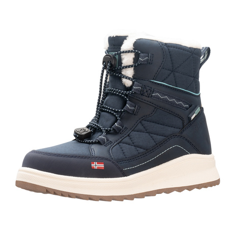 Buty zimowe dziewczęce Trollkids Girls Arendal Winter Boots XT wodoodporne granatowe (671-100)