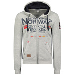 Bluza z kapturem męska Geographical Norway Gafont Men 007 dresowa szara (WW6208H/GN/Blended Grey)