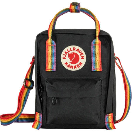 Torba na ramię Fjällräven Kånken Rainbow Sling Black-Rainbow Pattern (F23623-550-907)