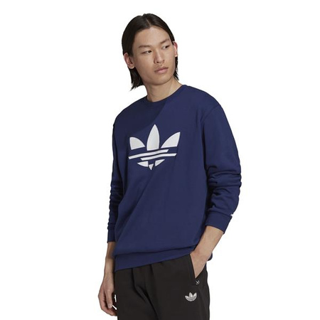 Męska bluza Adidas Originals ST CREW w kolorze niebieskim (H37734)