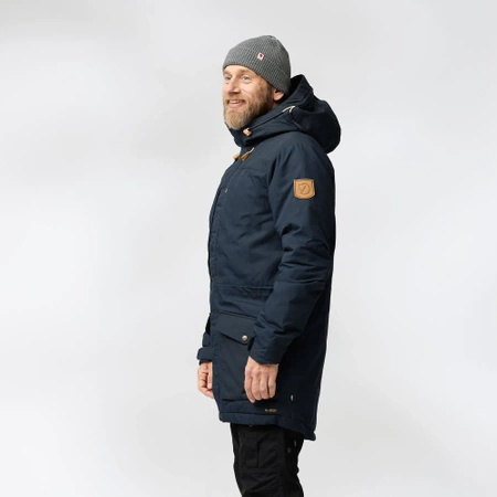 Kurtka wełniana ocieplana męska Fjällräven Singi Wool Padded Parka M Dark Navy (F81919-555)