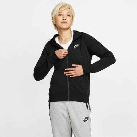 W NSW ESSNTL HOODIE FZ FLC BV4122-010