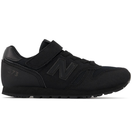Sneakersy sportowe młodzieżowe New Balance NB373 elementy zamszu czarne (YC373JM2)