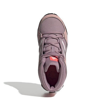 Wyprzedaż - Buty trekkingowe dziecięce adidas Terrex HyperHiker K wysokie z elementami odblaskowymi różowe (GZ9214)