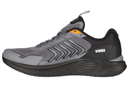 Męskie sneakersy K-Swiss AERO-ACTV XMCLARENII STEEL GRAY/BLACK/PAPAYA-M (04410-057-M)