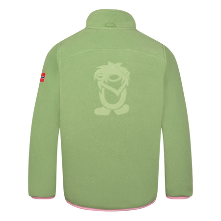 Kurtka wodoodporna 3w1 dziecięca dla dziewczynki Trollkids Girls Bryggen 3in1 Jacket mallow pink/pistachio green/wild rose (419-242)