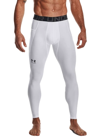 Legginsy treningowe męskie Under Armour białe (1361586-100)