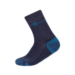 Skarpetki turystyczne dziecięce dla chłopca/dziewczynki Trollkids Kids Preikestolen Hiking Socks navy/medium blue (934-117)