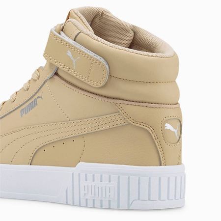 Wyprzedaż - Buty sportowe damskie Puma Carina 2.0 Mid wysokie beżowe (385851-04)