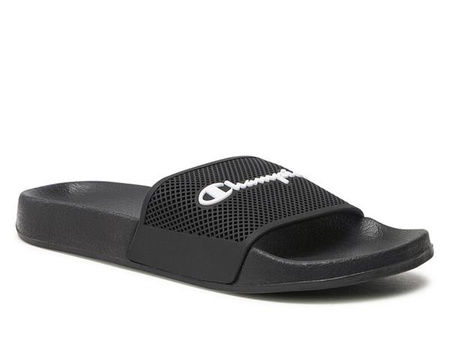 Klapki basenowe unisex Champion Legacy Daytona Slide antypoślizgowe wnętrze czarne (S21950KK001)