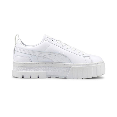 Sneakersy damskie z wysoką platformą Puma Mayze Classic Wns białe wysokie (384209-01)