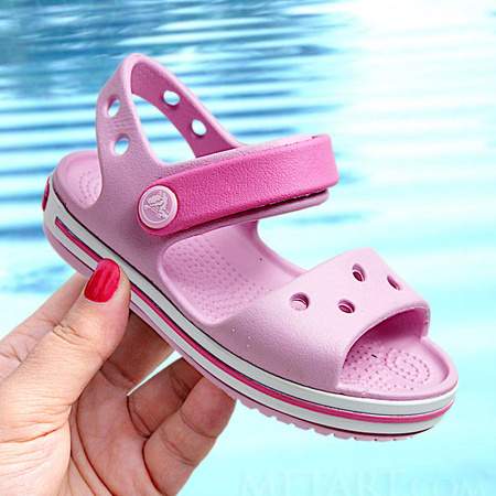 Sandały Crocs Crocband Sandal Kids (12856BAL-PINK)